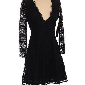 Lulu's lace sleeve cocktail party dress